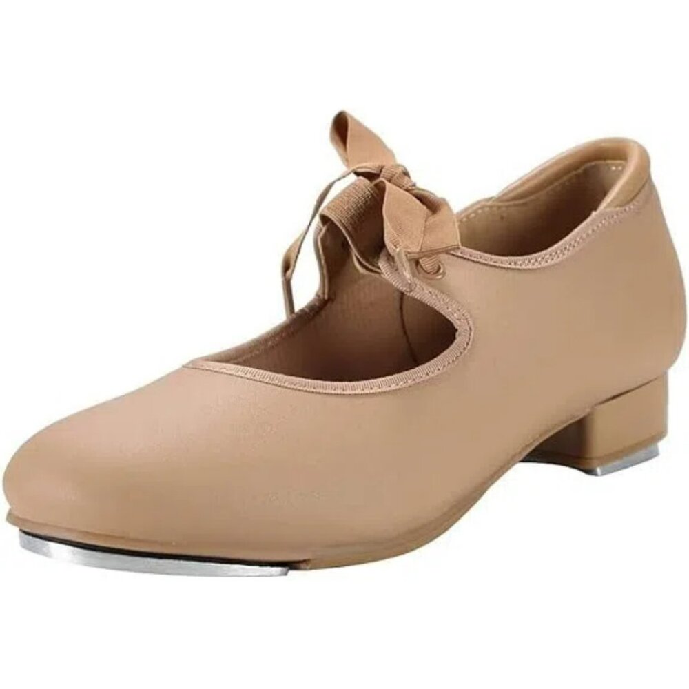 Linodes Unisex-Child Lace Up Tap Shoe for Girls and Boys Tap Flat